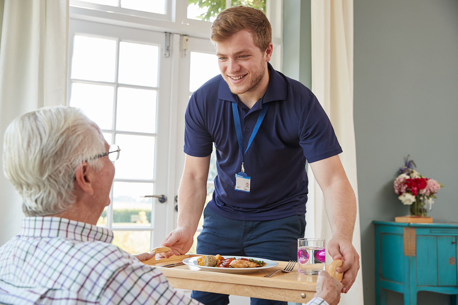 hire care home catering staff with cucumber