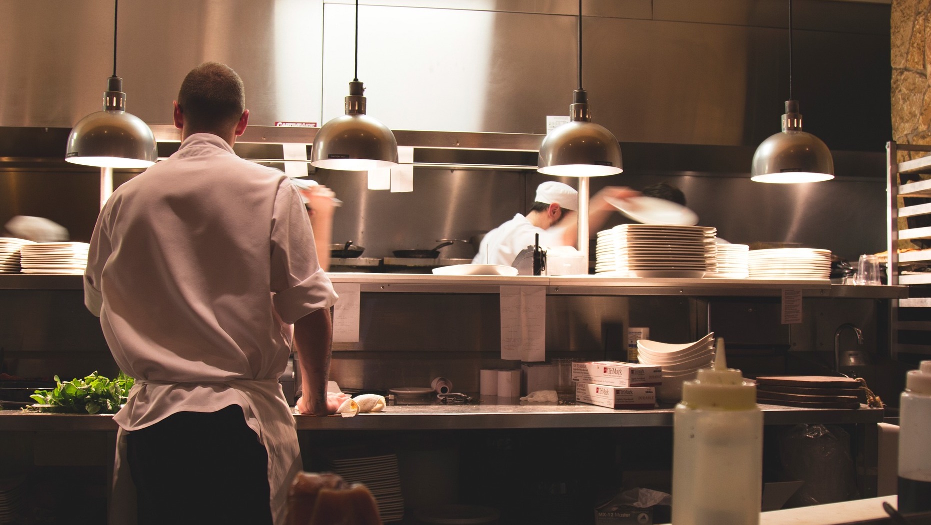 chefs in a kitchen recruited with a back of house catering staffing agency