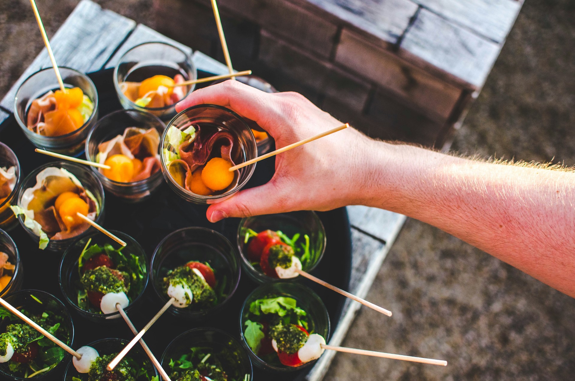 dishes made my a hospitality catering agency