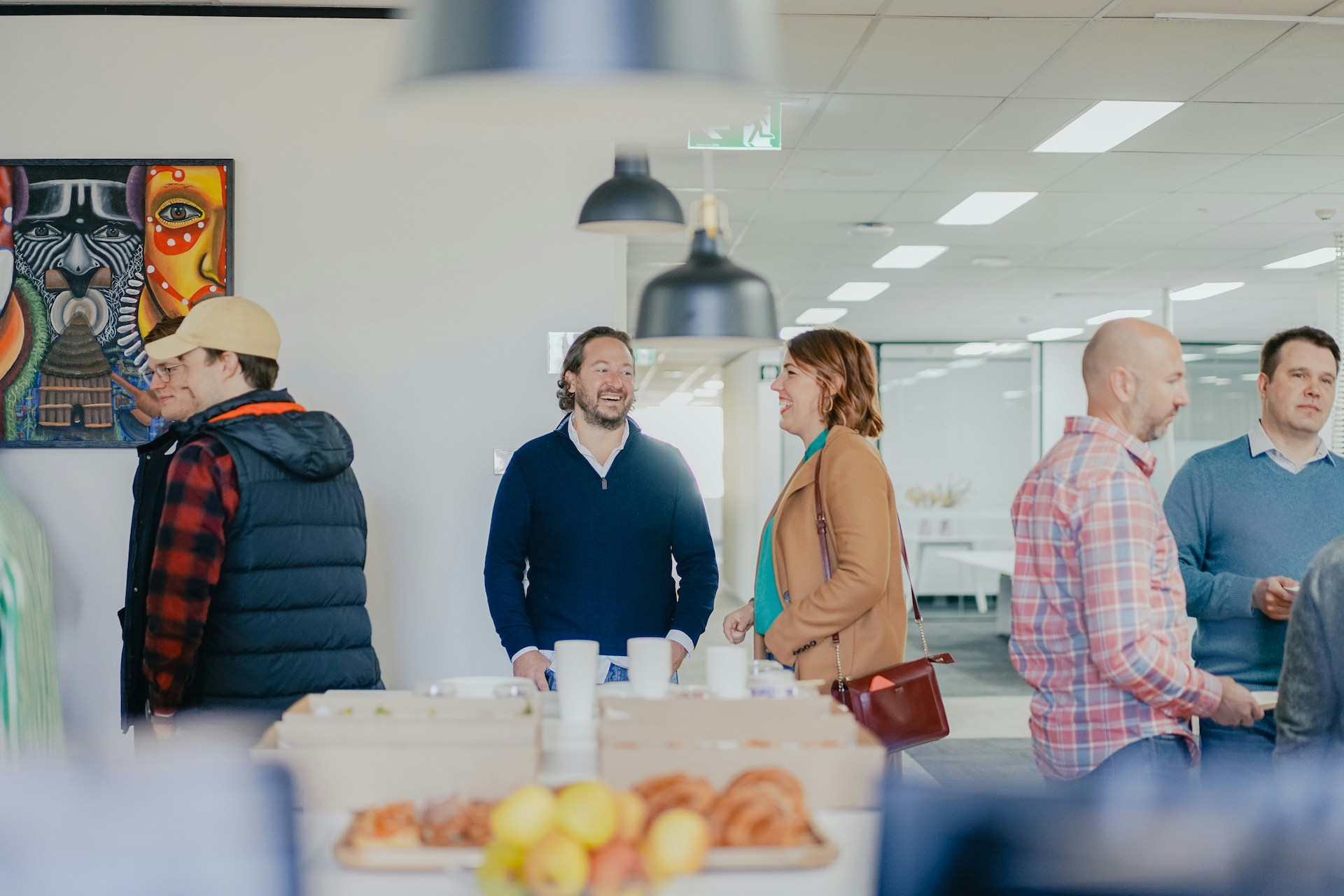 an office event using workplace catering services